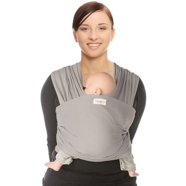 "Bärselar - Babylonia Bärselar - Modell TRICOT-SLEN COOL - Knutlös Bärsele - 100% Ekologisk Bomull - Silvermoln"