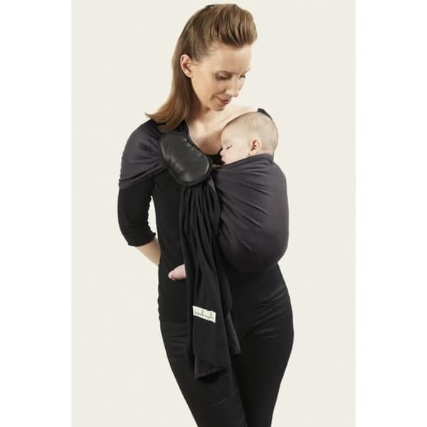 Antracitsvart kvistfri bärsele - LOVE RADIUS - La Petite Sling Sans Noeud JPMBB