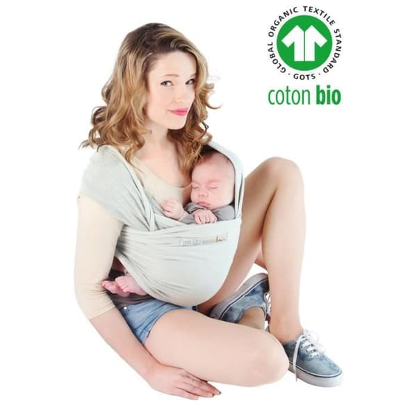 Baby Wrap - La Basic Bio - Pearl - French Terry Jersey - Ekologisk bomull och elastan