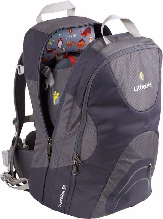 Littlelife bärsjal - L10542 - Traveller S4 Barnbärande (Grå) Unisex-Baby