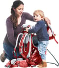Miniatyrbillede 6 af 10: Deuter Kid Comfort Active SL Bæresele rygsæk Polyamid Rød