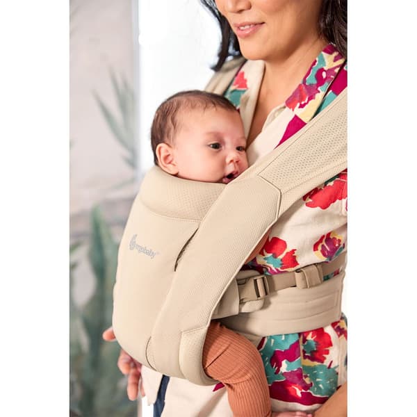 Ergobaby Vauvan Kantolaukku Embrace Newborn Soft Air Mesh Beige