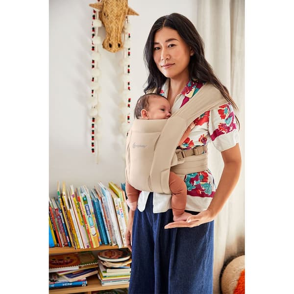 Ergobaby Vauvan Kantolaukku Embrace Newborn Soft Air Mesh Beige