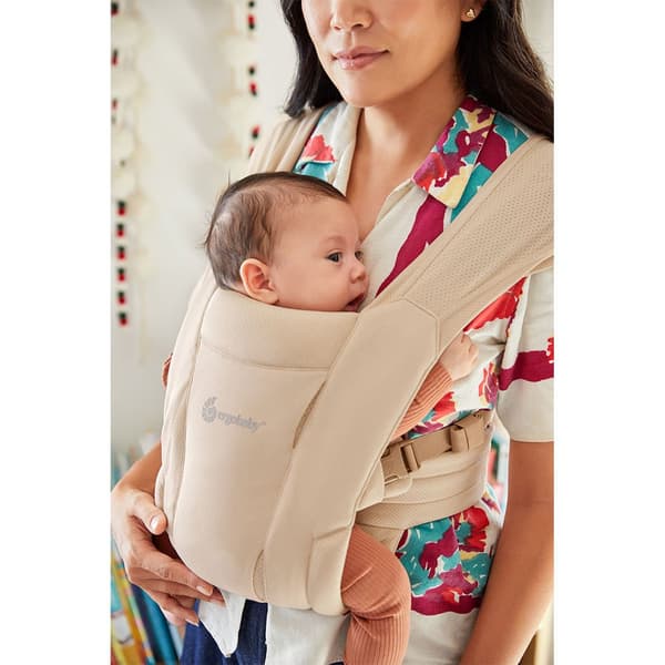 Ergobaby Vauvan Kantolaukku Embrace Newborn Soft Air Mesh Beige
