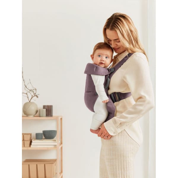 BabyBjörn Mini Cotton -bärsjal, Mörklila