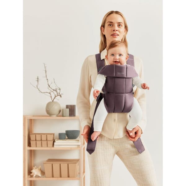 BabyBjörn Mini Cotton -bärsjal, Mörklila
