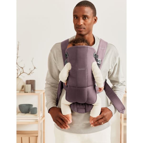 BabyBjörn Mini Cotton -bärsjal, Mörklila