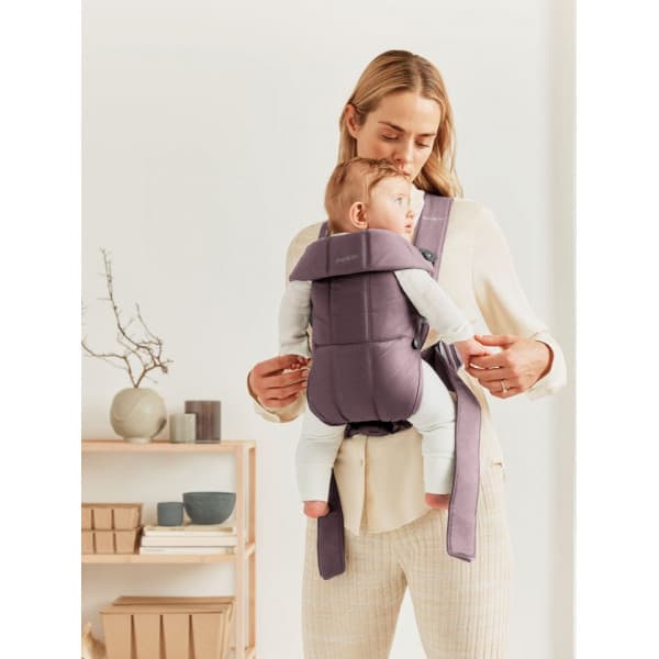 BabyBjörn Mini Cotton -bärsjal, Mörklila