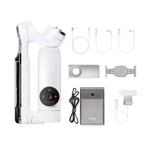 Insta360 Flow Creator Kit Elektrisk Gimbal Vit Bluetooth Max. tillåtet 300 g