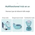 Miniatyrbild 3 av 4: Front Premium Hipseat Bärsele, Multifunktionell, Ergonomisk, 100 % bomull, Roterande Butterfly Spänne, 6 Positioner