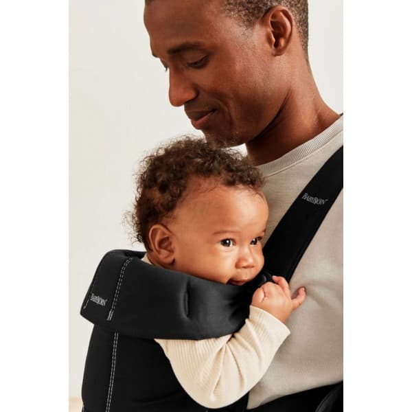 BabyBjörn Mini Woven -bæresele, black