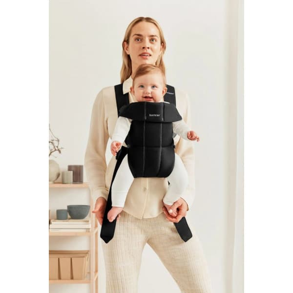 BabyBjörn Mini Woven -bæresele, black