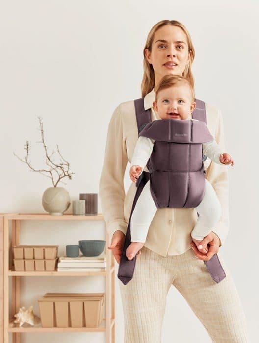 Babybjörn bärsele - 021034 - BabyBjorn Mini bärsele, Bomull, Mörk lila