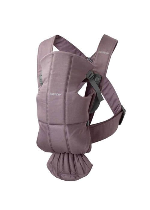 Babybjörn bärsele - 021034 - BabyBjorn Mini bärsele, Bomull, Mörk lila