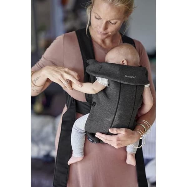 Mini bärsele - BABYBJORN - Kolgrå - Fysiologisk - Från 0 till 4 månader