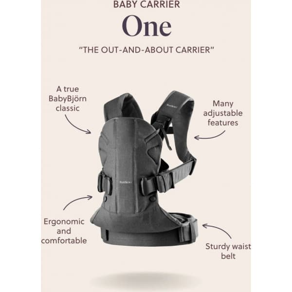 BabyBjörn Carrier One Woven -bærersjal, Sort
