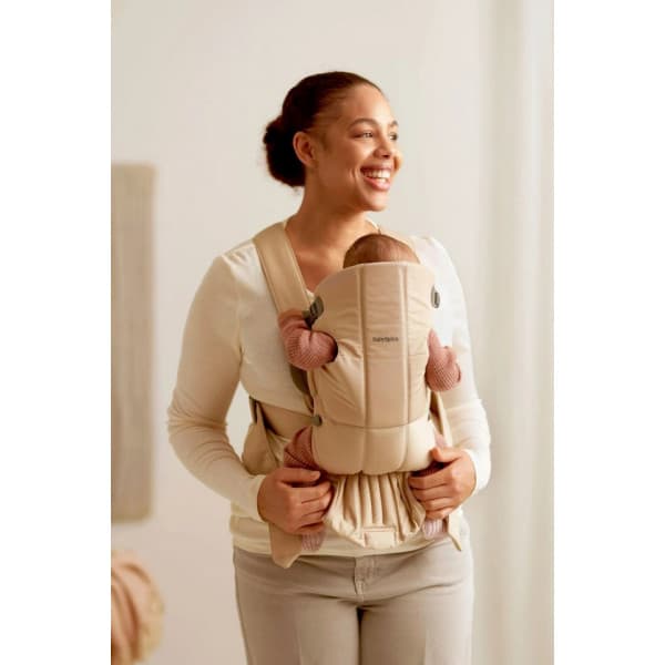 BabyBjörn Mini Woven -kantoreppu, beige