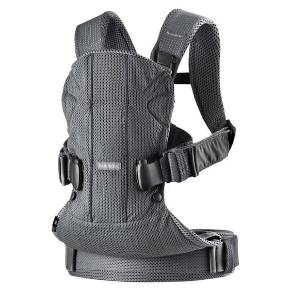 One Air bärsele - BABYBJÖRN - Antracit - Fysiologisk - 3D Mesh - 0-3 år