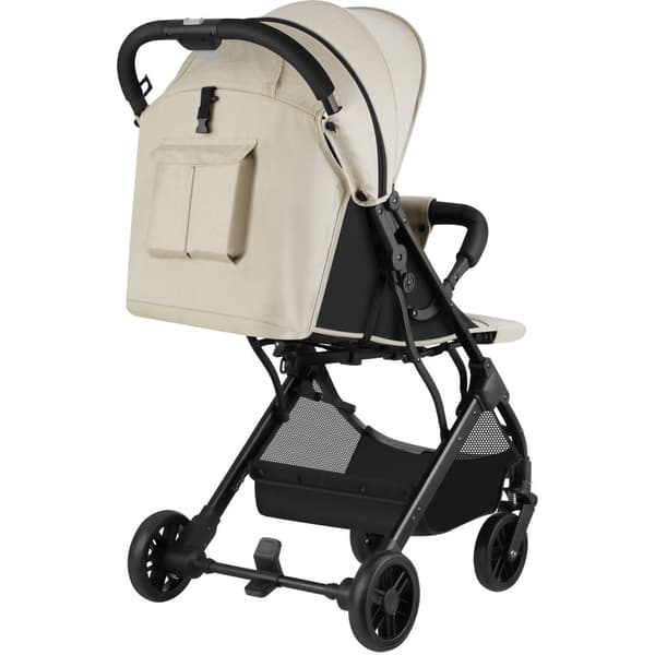 Buggy-klapvogn Finn, sammenklappelig, 5-punktssele - grå/beige