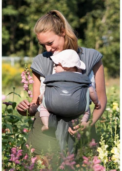 Porte-bébé manduca Twist Regular grå-mint