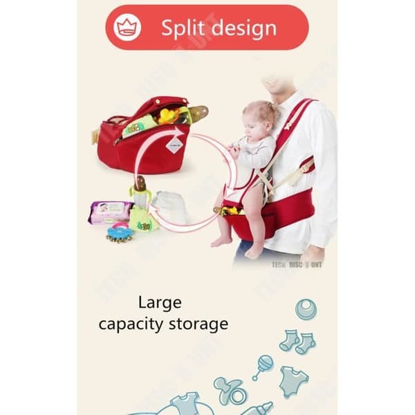 TD® bärsele ryggsäck fysiologisk ryggbälte docka ventral pappa mamma ergonomisk nyfödd sits födelse 1 månad