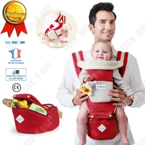 TD® bärsele ryggsäck fysiologisk ryggbälte docka ventral pappa mamma ergonomisk nyfödd sits födelse 1 månad