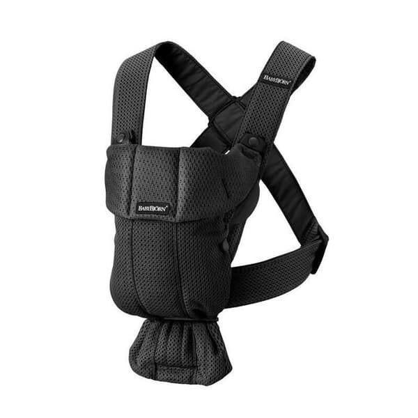 Bärsele Mini Mesh 3D Svart - BABYBJORN - Ergonomisk - Födelse - 3 kg till 15 kg