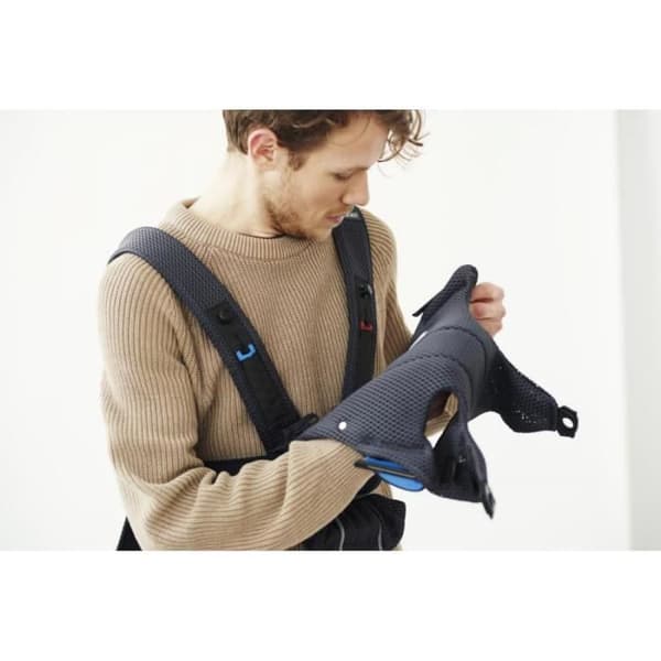 Bärsele Mini - BABYBJORN - 3D Mesh - Antracit - Fysiologisk - Blandat