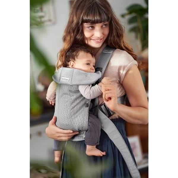 Mini bärsele - BABYBJORN - 3D Mesh - Grå - Ergonomisk - Blandat - Från 0 månader