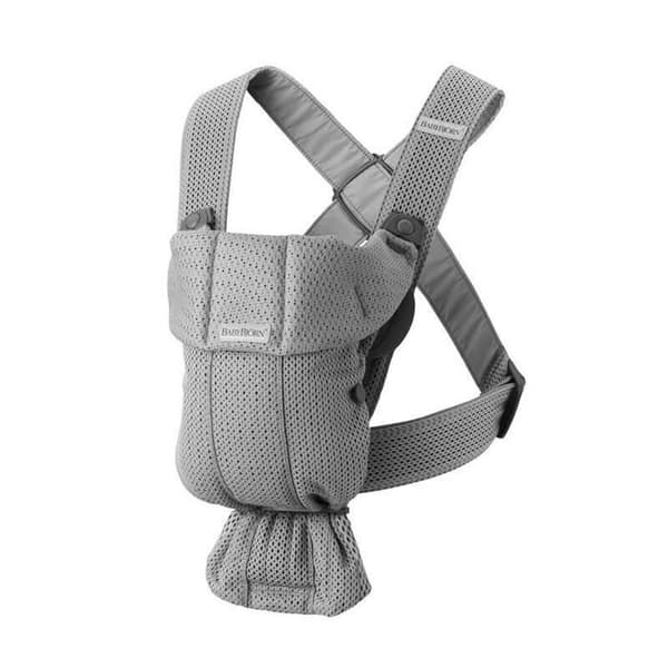 Mini bärsele - BABYBJORN - 3D Mesh - Grå - Ergonomisk - Blandat - Från 0 månader