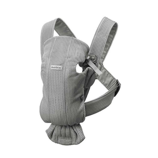 Mini bärsele - BABYBJORN - 3D Mesh - Grå - Ergonomisk - Blandat - Från 0 månader