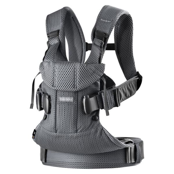 One Air bärsele - BABYBJÖRN - Antracit - Fysiologisk - 3D Mesh - 0-3 år