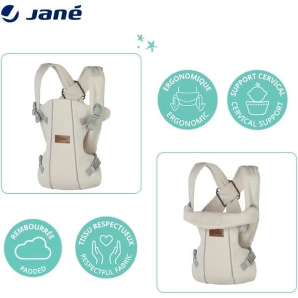 Bärsele Jané Dual, Ergonomisk, Ryggsäck, Beige