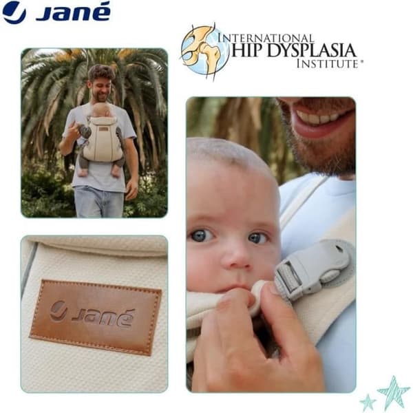 Bärsele Jané Dual, Ergonomisk, Ryggsäck, Beige