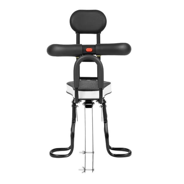 Cykelbarnestol, justerbare fodpedaler, sikkerhedssele,sort