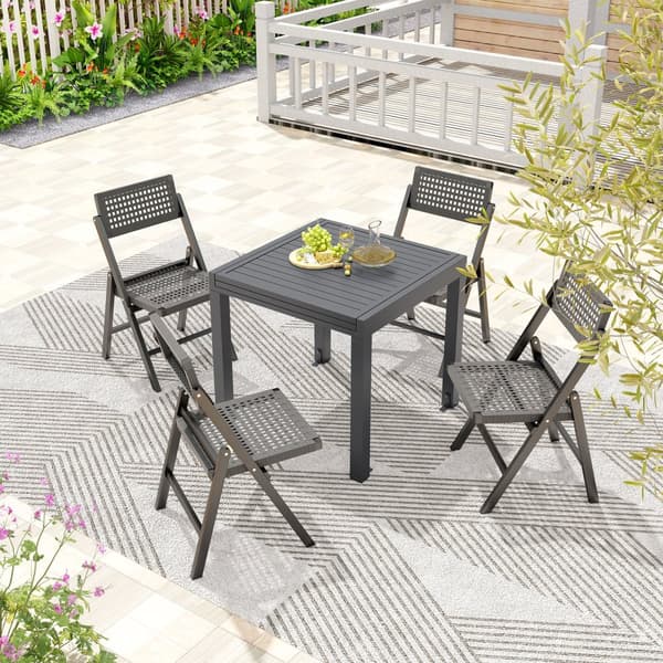 Terrasse Spisebord, 31,5"/63" x 31,5" x 29,5", Grå