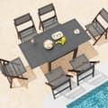 Miniatyrbillede 2 af 8: Terrasse Spisebord, 31,5"/63" x 31,5" x 29,5", Grå