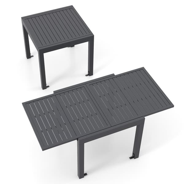 Terrasse Spisebord, 31,5"/63" x 31,5" x 29,5", Grå