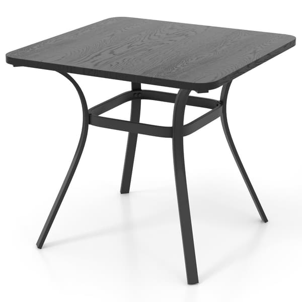 Terrasse spisebord, 32x32x29 tommer, Grå