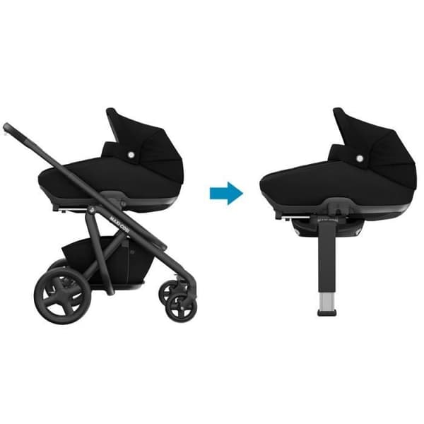 Säkerhetsbalkong MAXI COSI Jade, Grupp 0, Isofix, i-Size, med reducering, Essential Black