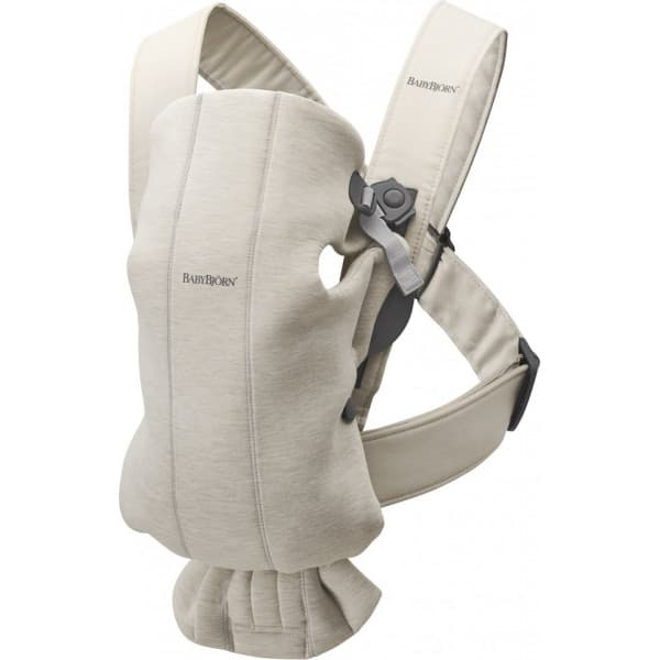 BabyBjörn Mini 3D Jersey kantoreppu, Light Beige