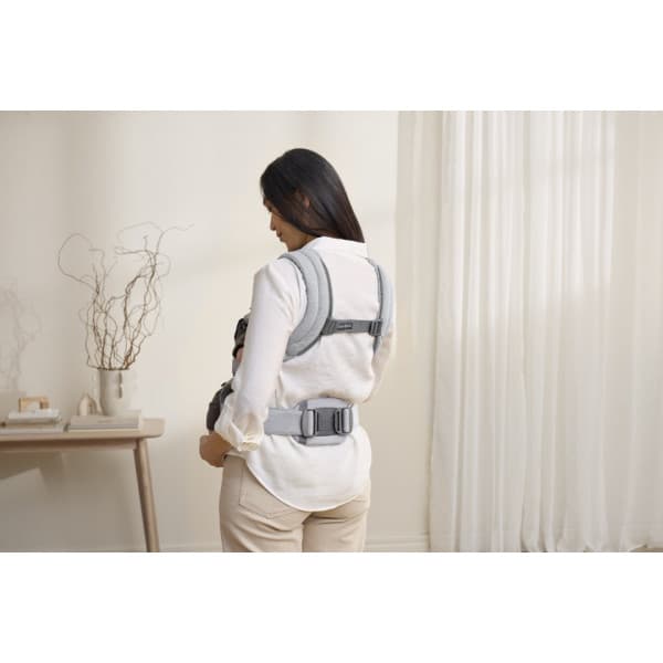 BabyBjörn Harmony Woven Mélange kantoreppu, Light grey