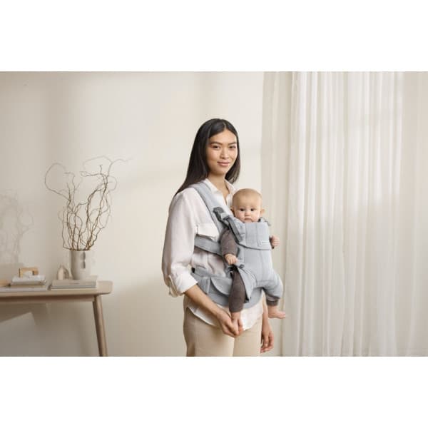 BabyBjörn Harmony Woven Mélange kantoreppu, Light grey