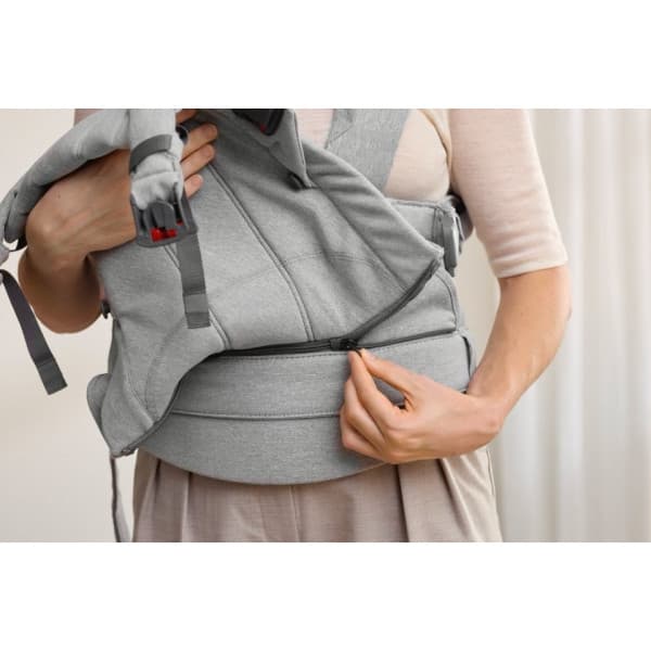 BabyBjörn Harmony Woven Mélange kantoreppu, Light grey