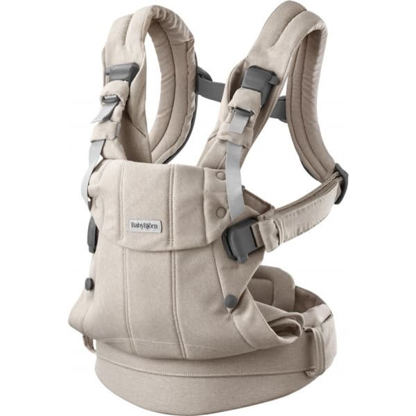 BabyBjörn Harmony Woven Mélange kantoreppu, Light beige