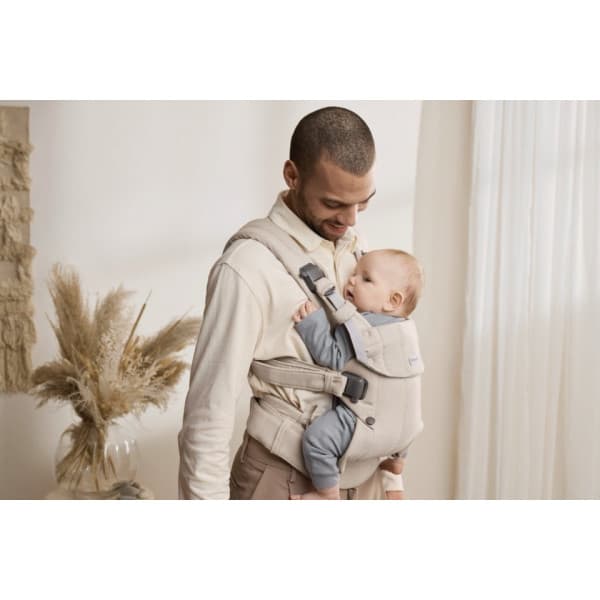BabyBjörn Harmony Woven Mélange kantoreppu, Light beige