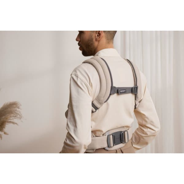 BabyBjörn Harmony Woven Mélange kantoreppu, Light beige