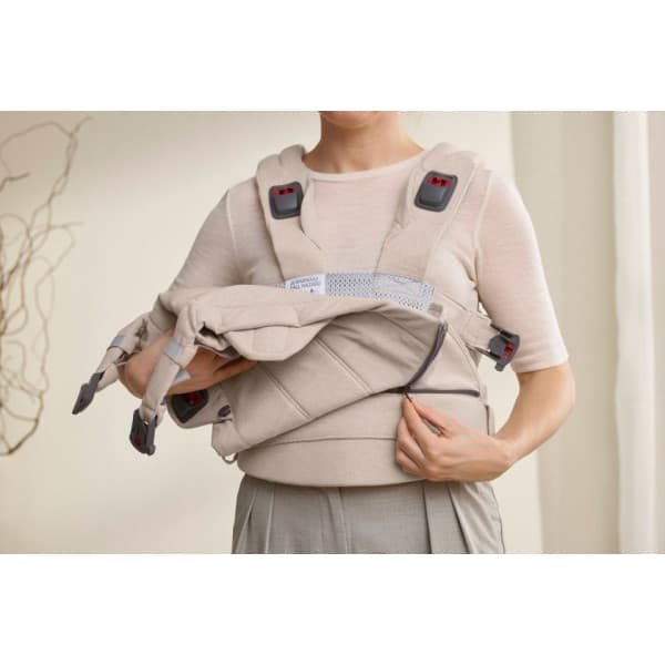 BabyBjörn Harmony Woven Mélange kantoreppu, Light beige