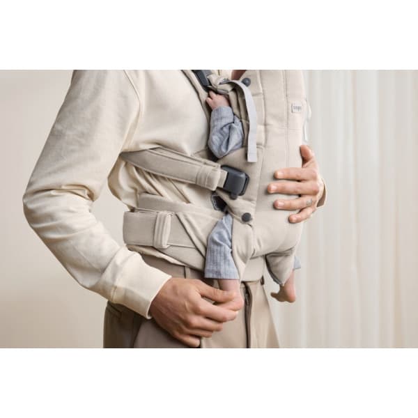 BabyBjörn Harmony Woven Mélange kantoreppu, Light beige