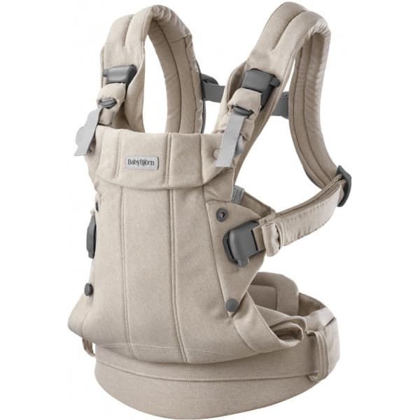 BabyBjörn Harmony Woven Mélange kantoreppu, Light beige